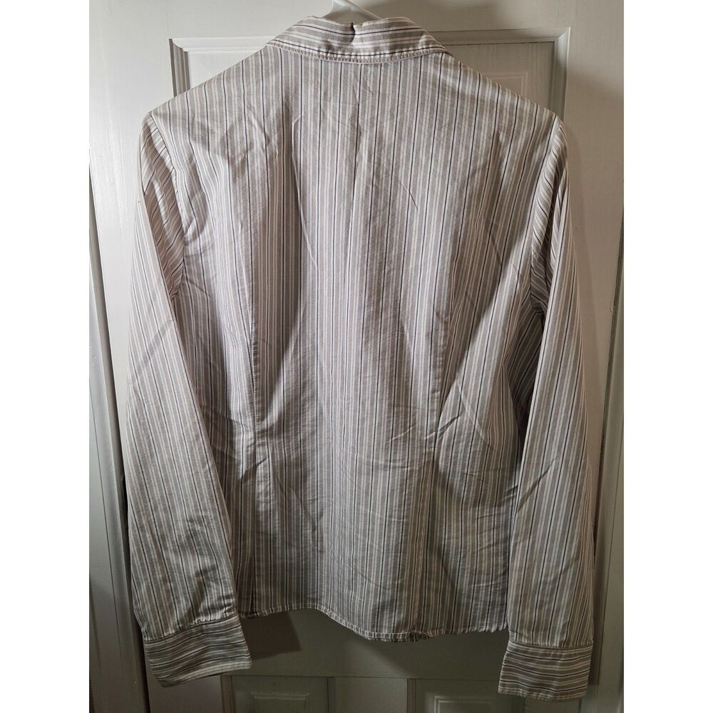 Women's George Size Large Button up Long Sleeve Shirt